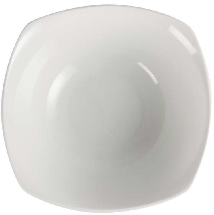  Olympia Bols carr&eacute;s &agrave; bords ondul&eacute;s blancs 220mm 