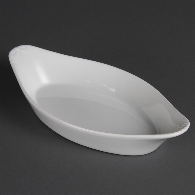  Olympia Plats ovales &agrave; oreilles blancs 253 x 140mm 