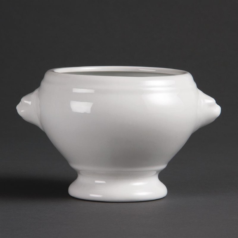  Olympia Bols &agrave; soupe t&ecirc;te de lion blancs 105mm Olympia 