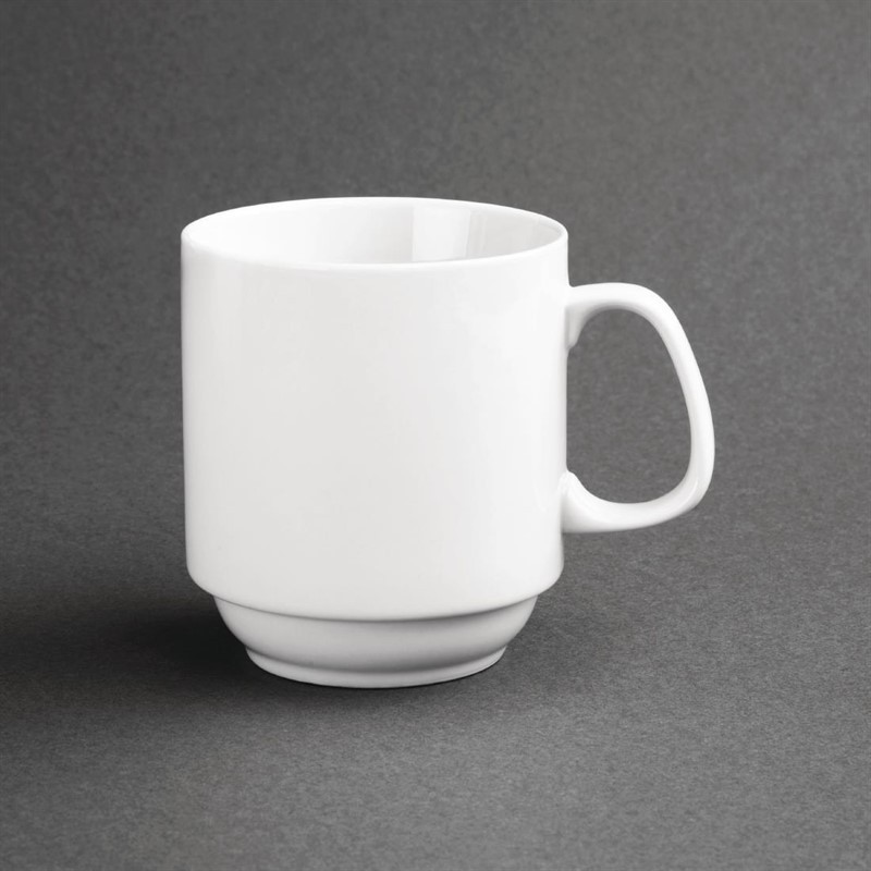  Olympia Tasses empilables blanches 284ml Olympia 