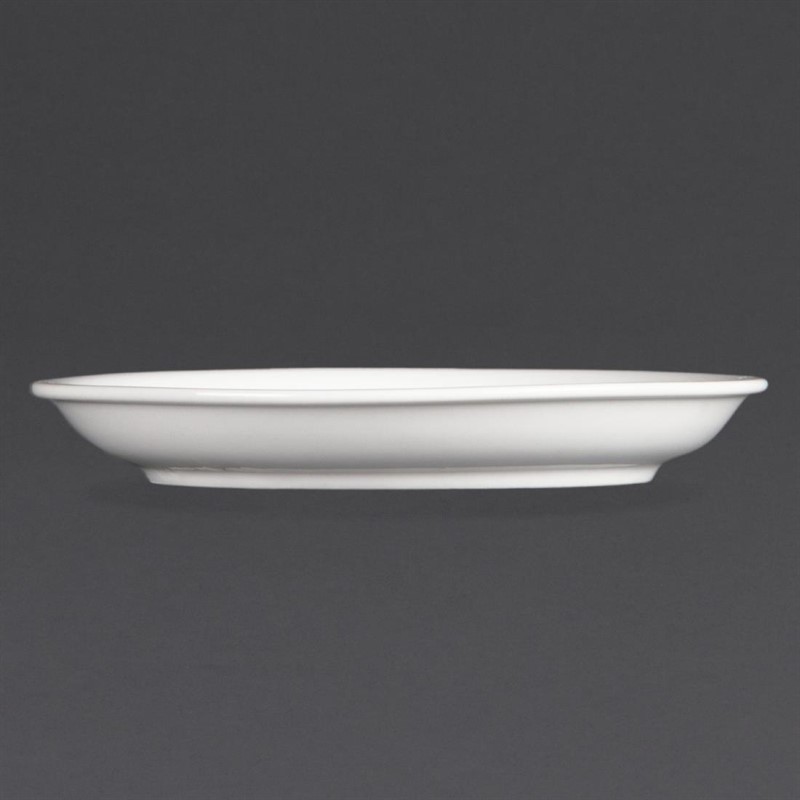  Olympia Soucoupes pour tasses &agrave; cappuccino blanches 160mm Olympia 
