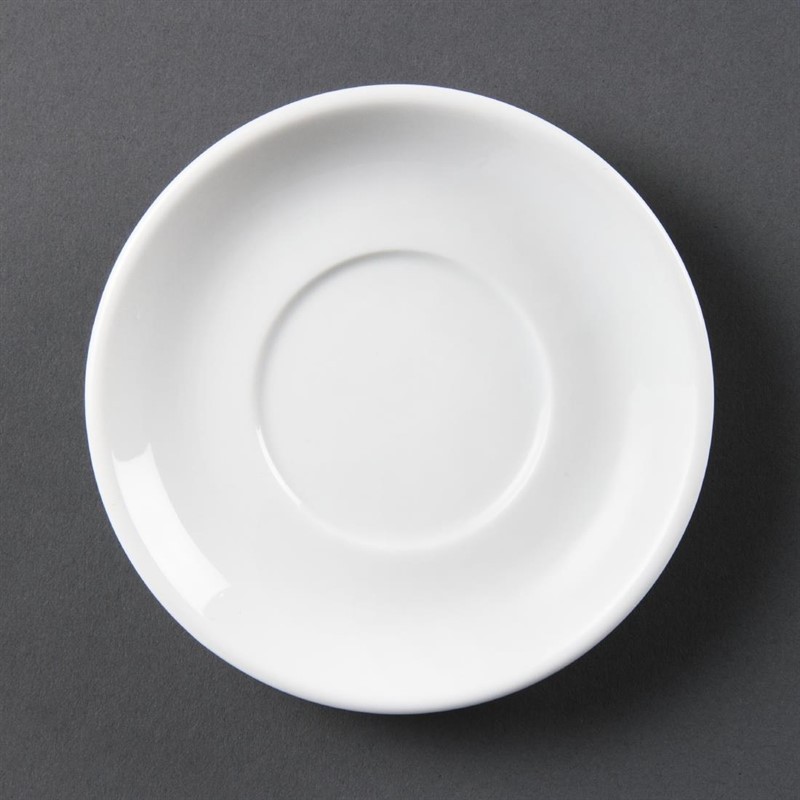  Olympia Soucoupe pour tasse &agrave; espresso empilable blanche Olympia 