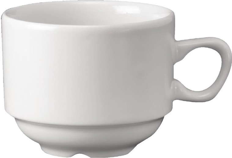  Churchill Tasses &agrave; th&eacute; empilables Nova Whiteware 213 ml  (Lot de 24) 