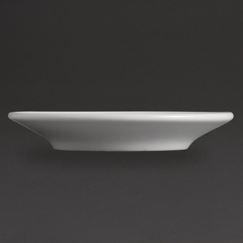  Olympia Soucoupes pour tasses &agrave; espresso blanches 120mm Olympia 
