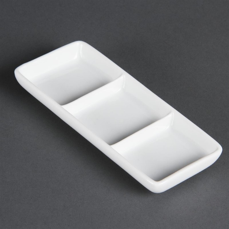  Olympia Plat &agrave; 3 compartiments blanc Olympia 