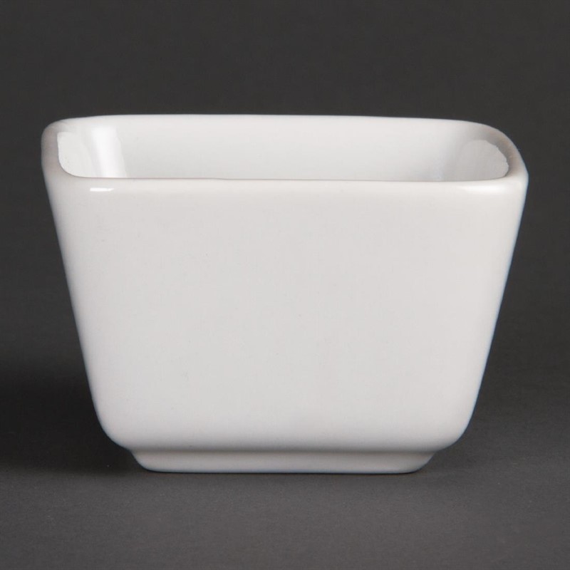  Olympia Minis plats carr&eacute;s hauts blancs 75mm Olympia 