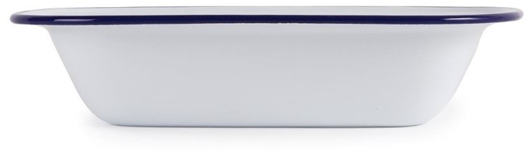  Olympia Plat de service rectangulaire acier &eacute;maill&eacute; 280x190x55mm lot de 6 