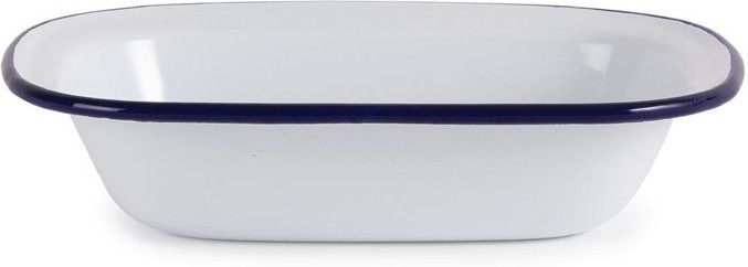  Olympia Plat rectangulaire en acier &eacute;maill&eacute; 180x130x40mm lot de 6 
