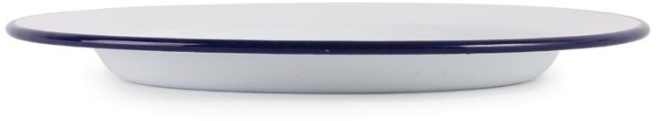  Olympia Assiette plate en acier &eacute;maill&eacute; 245mm lot de 6 