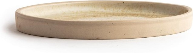  Olympia Assiettes plates bord droit beige moucheté Canvas 18 cm 