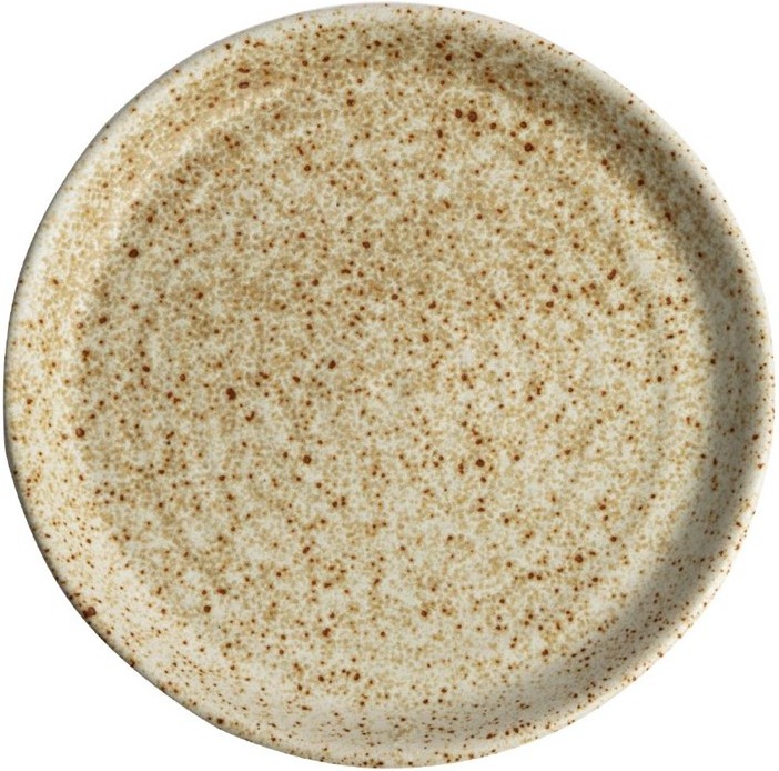  Olympia Assiettes plates beige mouchet&eacute; Canvas 18 cm 