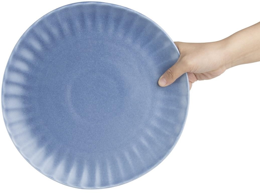  Olympia Assiettes plates Corallite bleues 280 mm (lot de 6) 