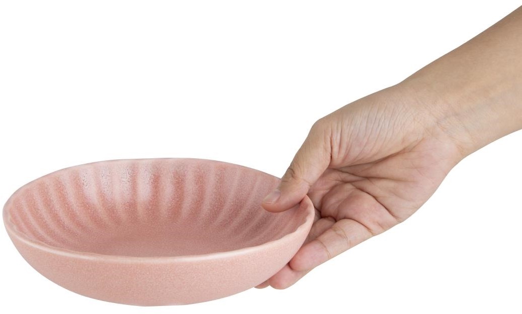  Olympia Assiettes calottes Corallite p&ecirc;che 160x40mm (lot de 6) 