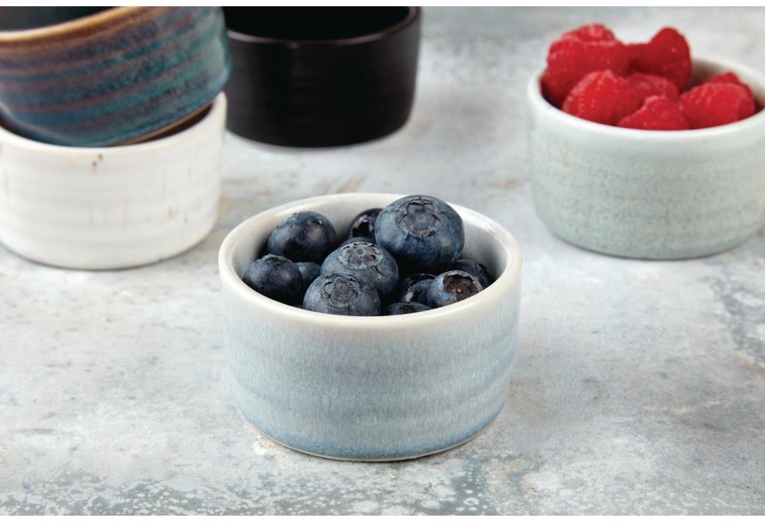  Olympia Pots &agrave; sauce bleu cristallin Cavolo 67mm (lot de 12) 