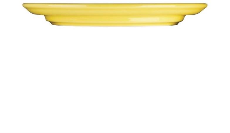  Olympia Assiettes bord sur&eacute;lev&eacute; Heritage jaunes 253mm (lot de 4) 