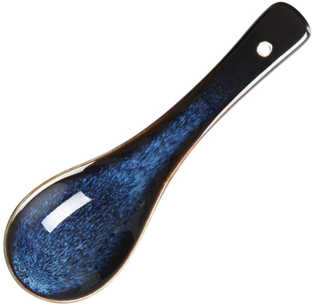  Olympia Cuill&egrave;res &agrave; soupe Luna bleu nuit (lot de 12) 