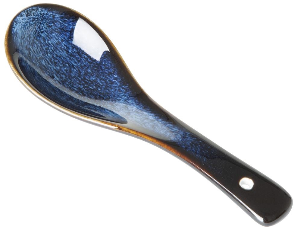  Olympia Cuill&egrave;res &agrave; soupe Luna bleu nuit (lot de 12) 