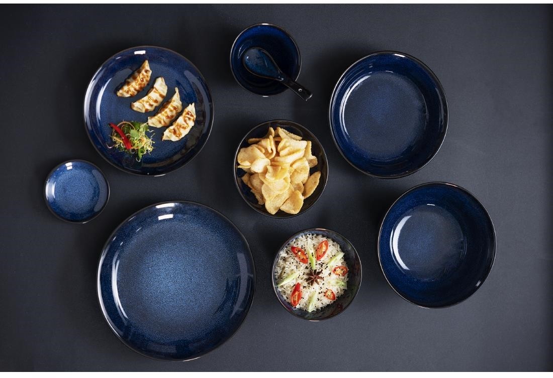 Olympia Pots &agrave; sauce Luna bleu nuit 100 mm (lot de 12) 