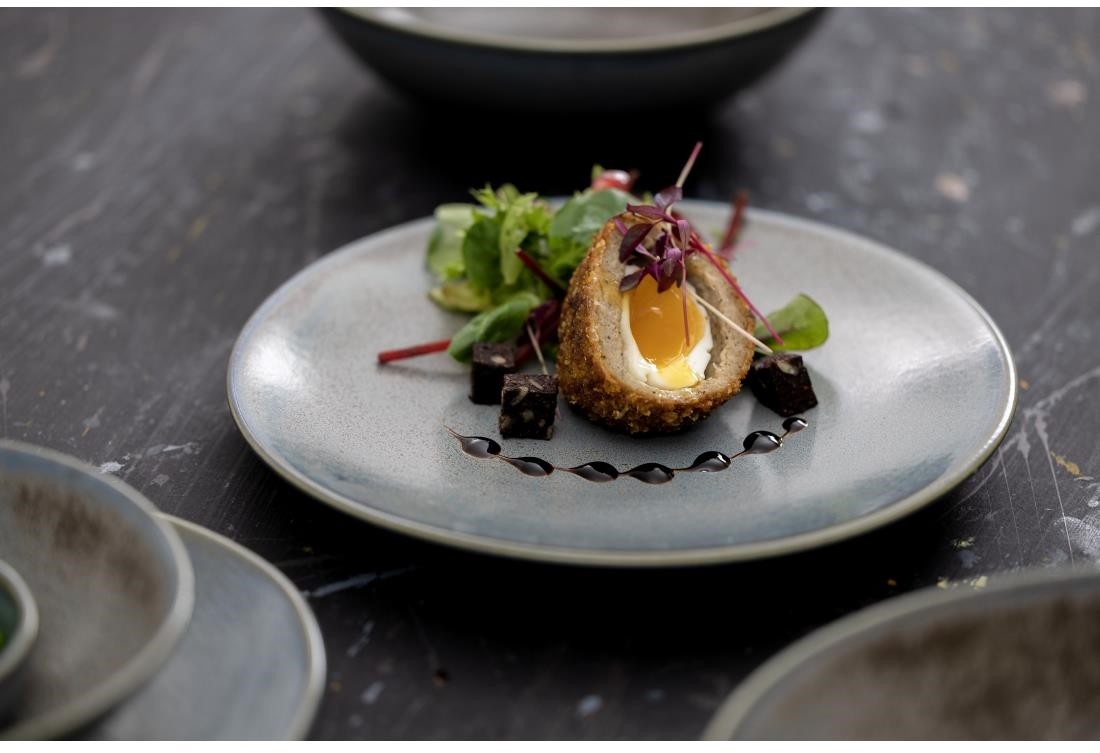 Olympia Assiettes plates Ember Blue 275mm (lot de 4) 