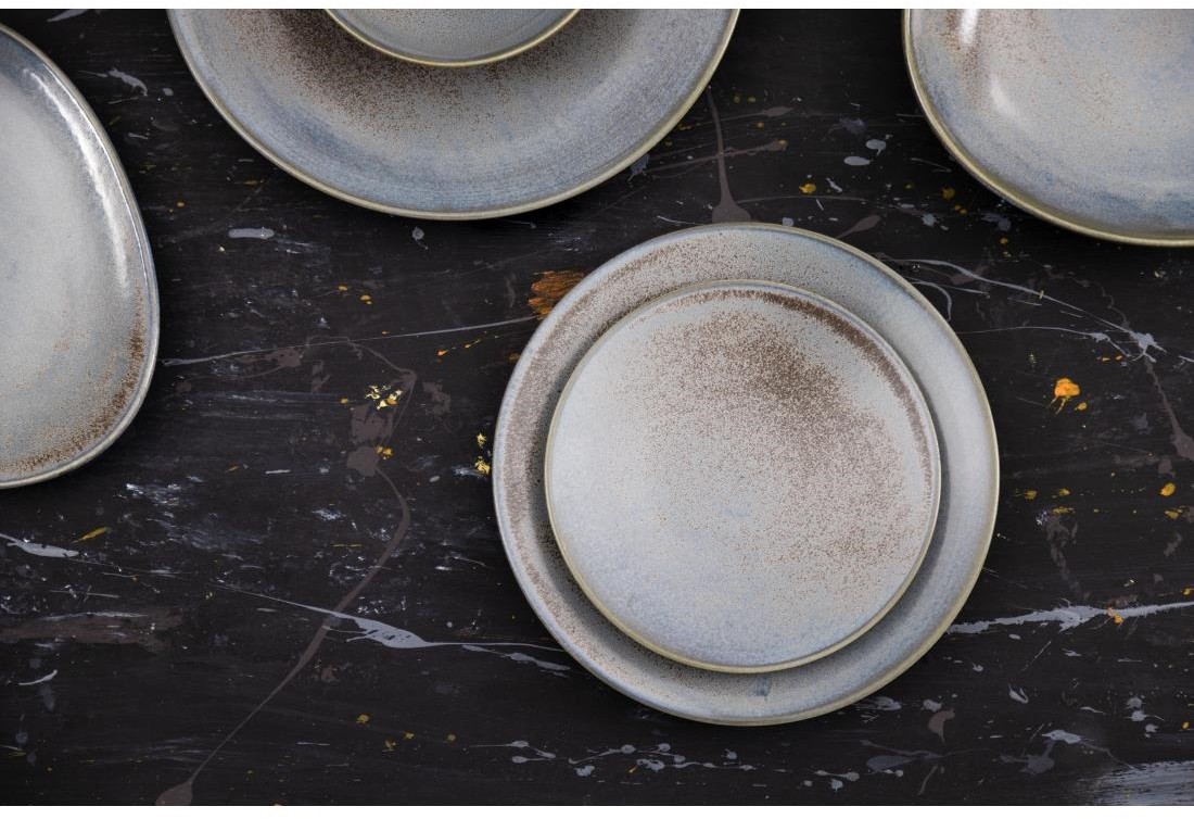  Olympia Assiettes plates Ember Blue 180mm (lot de 6) 