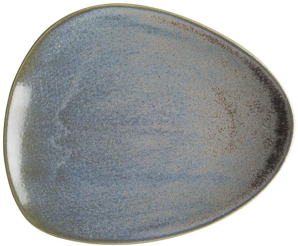  Olympia Assiettes triangulaires Ember Blue 250mm (lot de 6) 