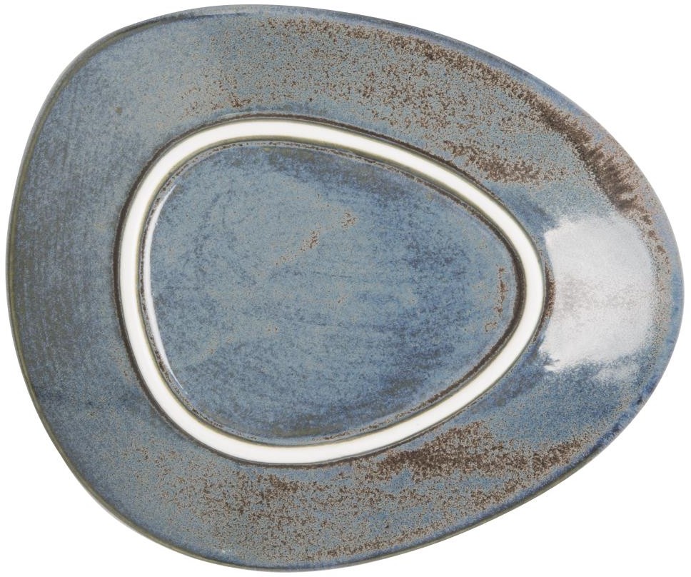  Olympia Assiettes triangulaires Ember Blue 190mm (lot de 6) 