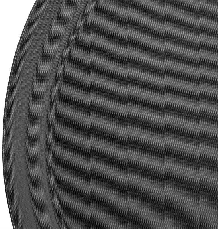  Kristallon Plateau antid&eacute;rapant en fibre de verre rond noir 356mm 