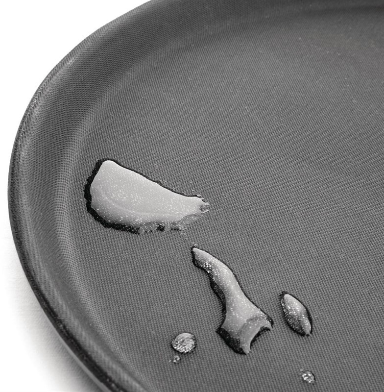  Kristallon Plateau antid&eacute;rapant en fibre de verre rond noir 356mm 