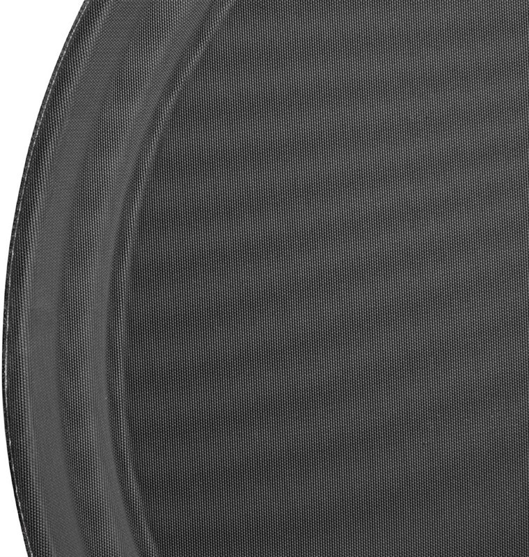  Kristallon Plateau antid&eacute;rapant en fibre de verre rond noir 406mm 