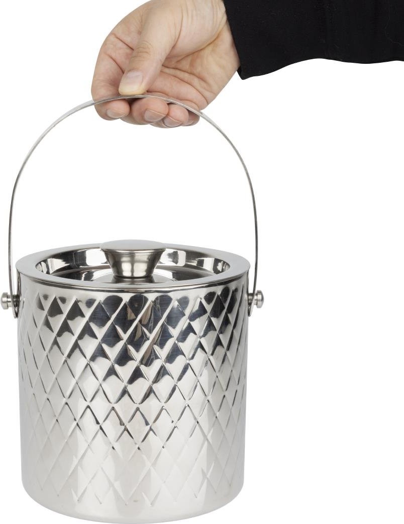  Olympia Seau &agrave; glace en inox double paroi Geo 2L 