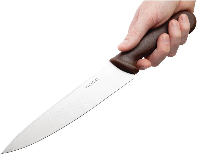 Hygiplas Couteau de cuisinier marron 215mm 