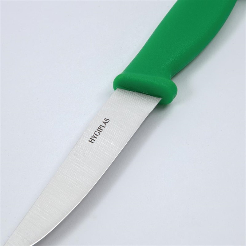  Hygiplas Couteau &agrave; l&eacute;gumes vert 100mm 