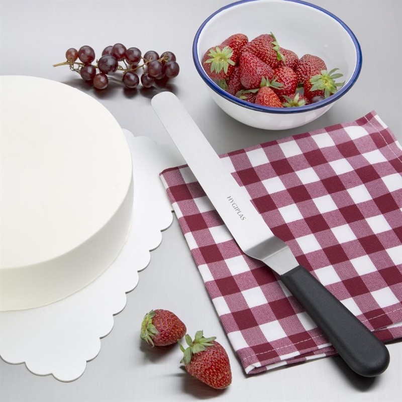  Hygiplas Couteau spatule coud&eacute; noir 190mm 