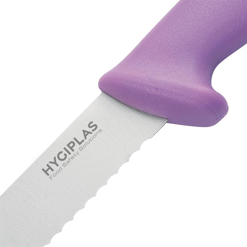  Hygiplas Couteau &agrave; pain violet 20cm 