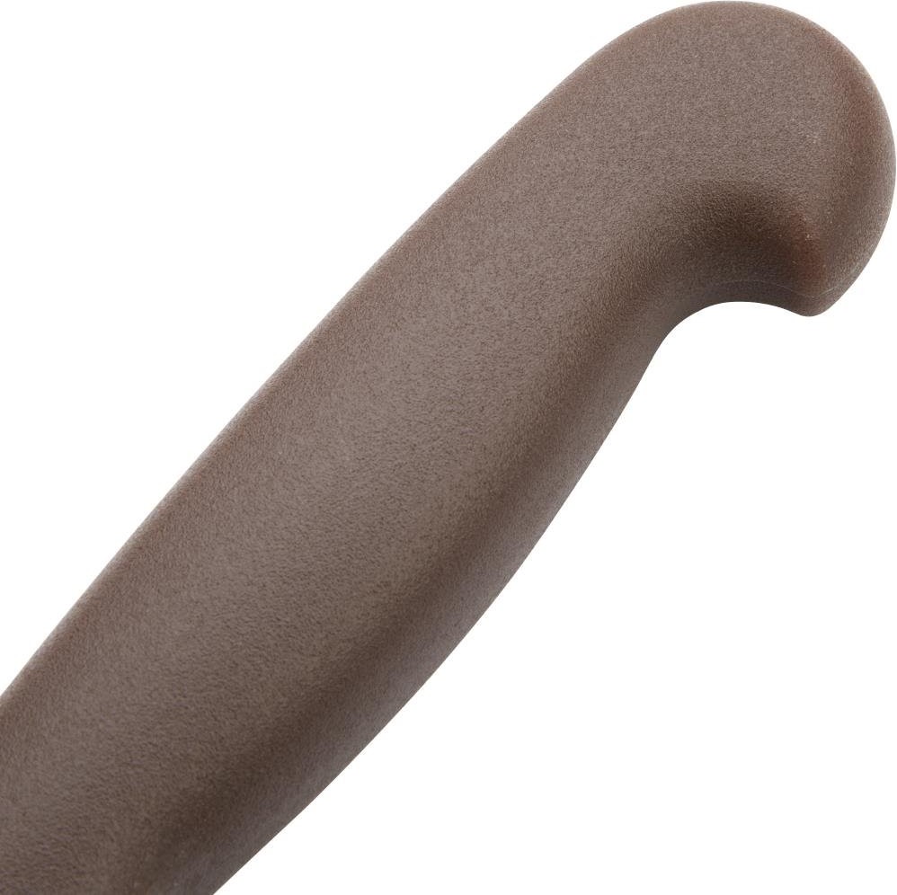  Hygiplas Couteau &agrave; trancher dent&eacute; marron 25cm 