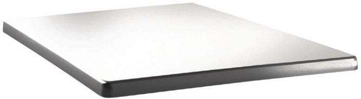  Topalit Plateau de table carr&eacute; Classic Line 70x70cm blanc pur 