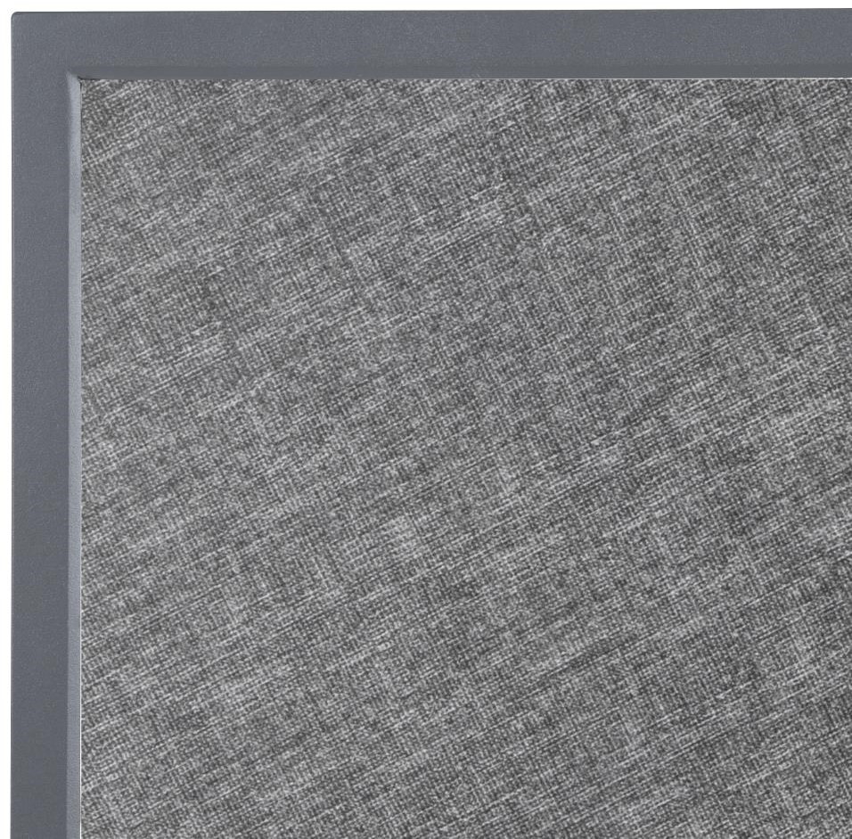  Bolero Plateau de table ext&eacute;rieur carr&eacute; en verre tremp&eacute; noir bross&eacute; bord gris 700 mm 