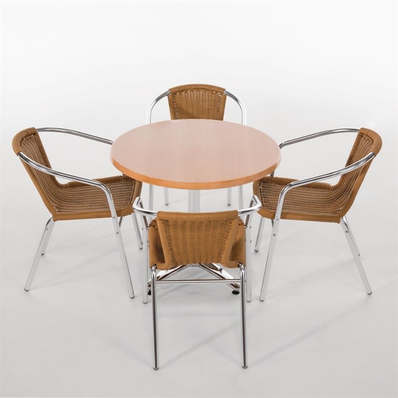  Bolero Pied de table 4 pieds en aluminium Bolero 