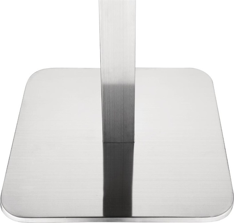  Bolero Pied de table carr&eacute; en acier inoxydable Bolero 