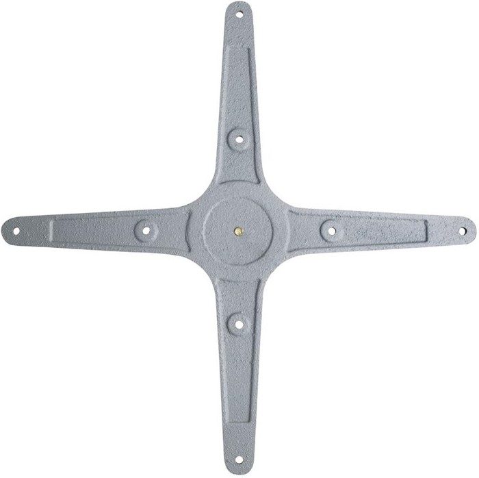  Bolero Pied de table carr&eacute; en acier inoxydable Bolero 