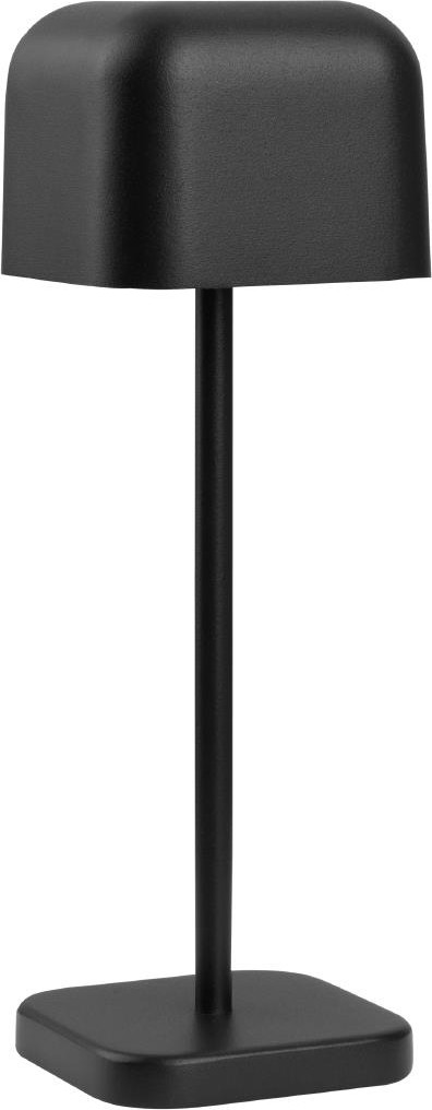  Olympia Lampe de table avec abat-jour carr&eacute; Lucca noire 200mm 