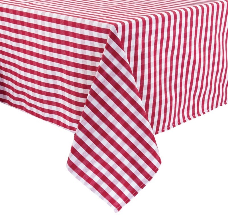  Mitre Comfort Nappe carr&eacute;e &agrave; carreaux rouges en polyester Gingham 890 x 890mm 