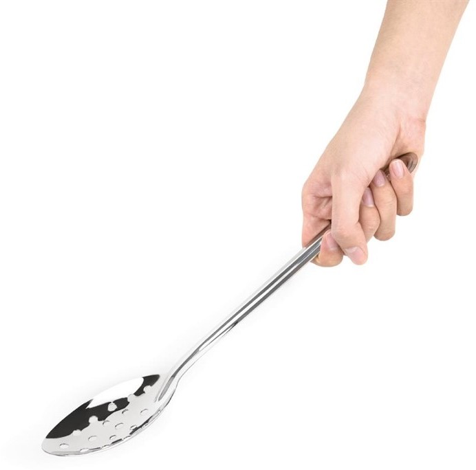  Vogue Cuill&egrave;re de service perfor&eacute;e en acier inoxydable 330mm 