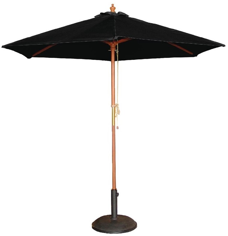  Bolero Parasol rond noir 3m 