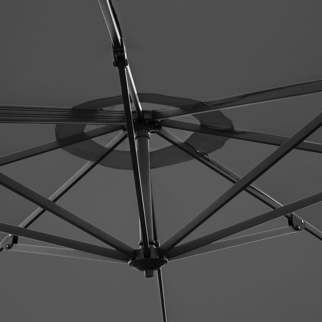  Bolero Parasol d&eacute;port&eacute; professionnel Venice noir 3,5 m 