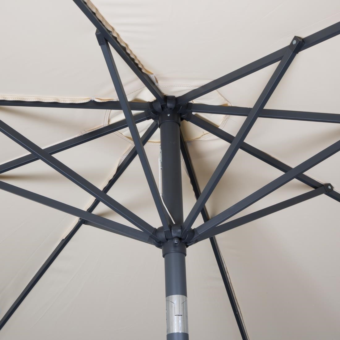  Bolero Parasol rond Seville 3m cr&egrave;me 