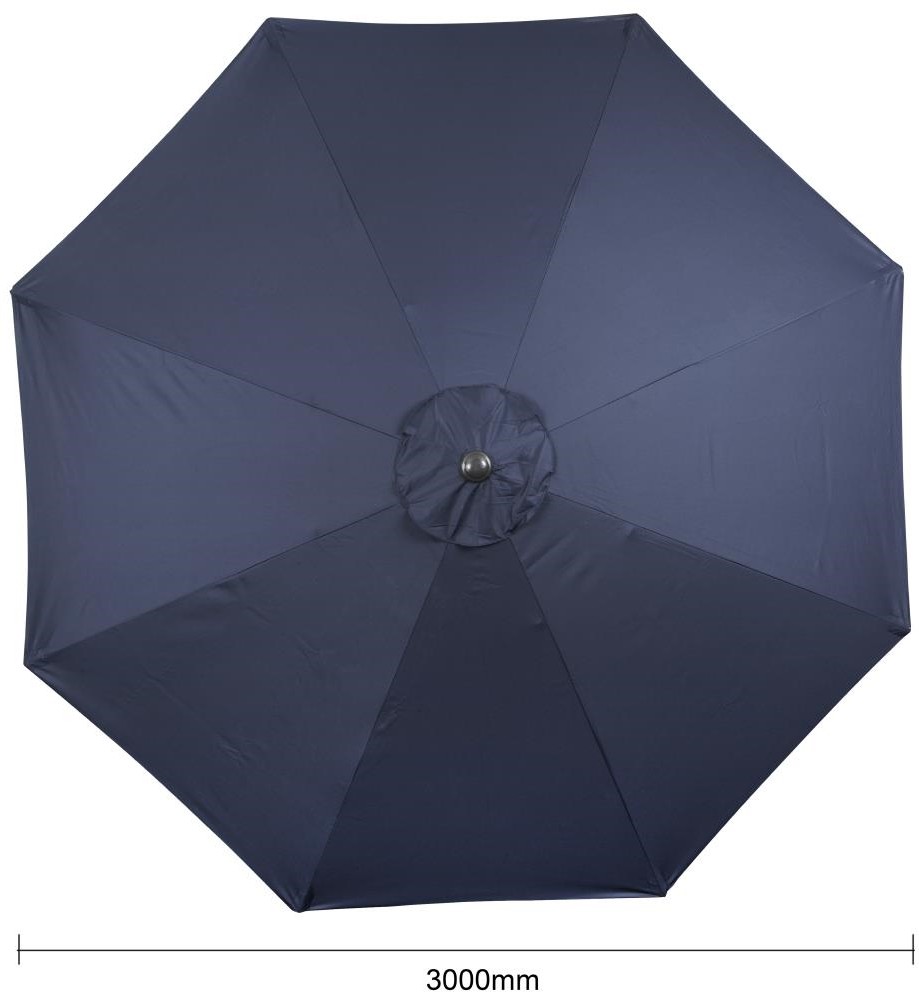  Bolero Parasol rond Seville 3m bleu marine 