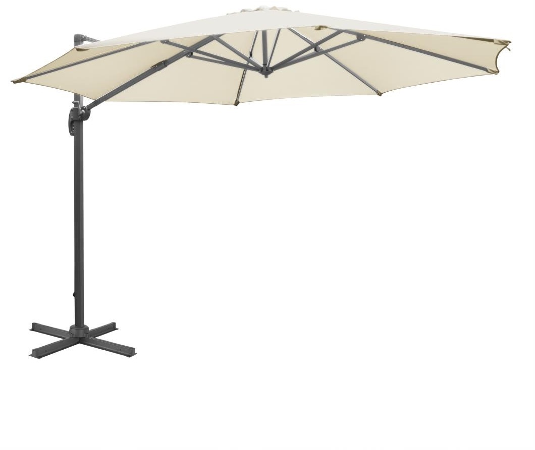  Bolero Parasol d&eacute;port&eacute; professionnel Venice cr&egrave;me 3,5 m 