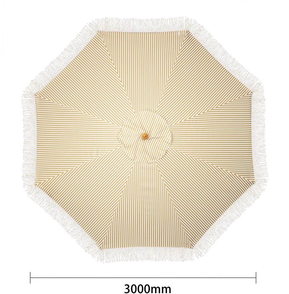  Bolero Parasol rond &agrave; rayures Sicile 2,5m 