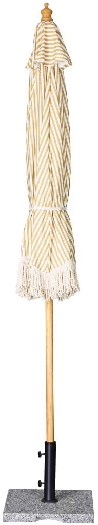 Bolero Parasol rond &agrave; rayures Sicile 2,5m 